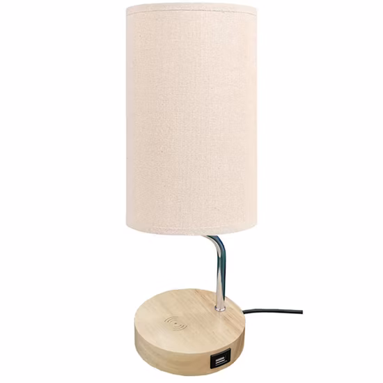 LED Table Lamp Foldable with Wireless Charger 6000K White Light 3 Brightness Modes Desk Light