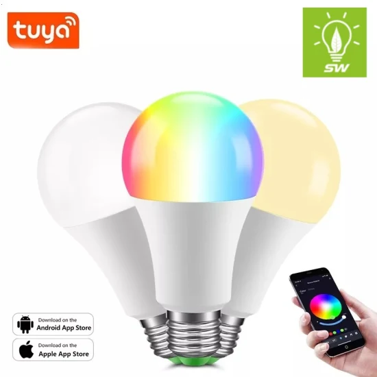 RGB Smart Energiesparlampe Beleuchtung Notfall Innen Bluetooth 85-265V WiFi Indoortuya Fernbedienung IC/RC Dimmbares Licht E27 B22 LED-Birne