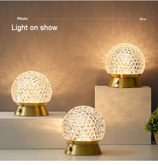 3D-Illusionslampe aus Glas im Amazon-Stil, bunte dekorative LED-Licht-Acryl-Tischlampe für Schlafzimmer