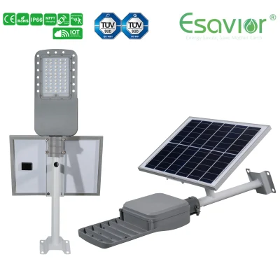 20 W LED-Solar-Straßen-/Garten-/Wandleuchte/Lampe für den Außenbereich, TÜV-geprüft